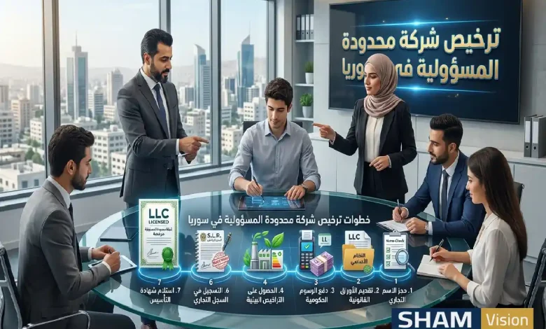 7 خطوات لـ ترخيص شركة محدودة المسؤولية في سوريا 7 خطوات لـ ترخيص شركة محدودة المسؤولية في سوريا