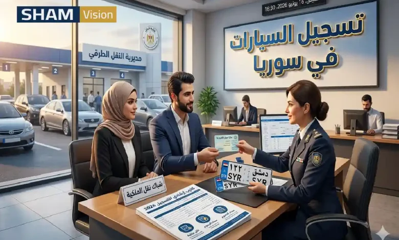 تسجيل السيارات في سوريا 2026: الشروط، الرسوم، نقل الملكية تسجيل السيارات في سوريا 2026: الشروط، الرسوم، نقل الملكية