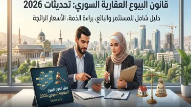 كل ما يهمك عن قانون البيوع العقارية السوري وتعديلات 2026