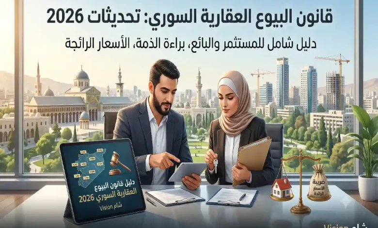 كل ما يهمك عن قانون البيوع العقارية السوري وتعديلات 2026