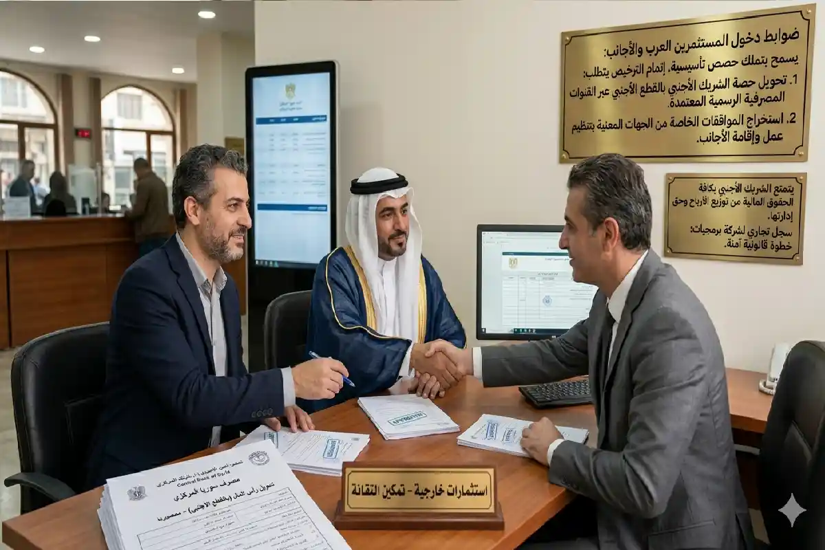 محددات وضوابط دخول المستثمرين العرب والأجانب