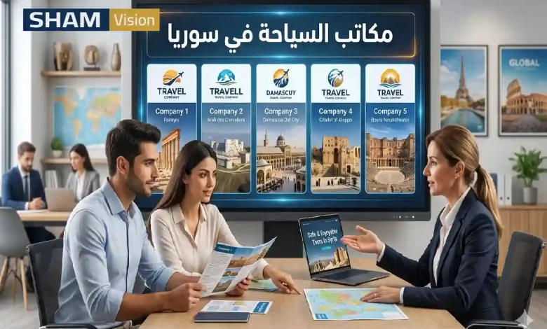 مكاتب السياحة في سوريا: أهم 5 شركات لرحلة آمنة وممتعة مكاتب السياحة في سوريا: أهم 5 شركات لرحلة آمنة وممتعة