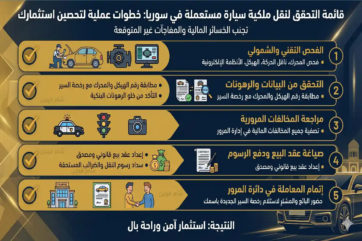 مقارنة أسعار السيارات في سوريا 2026: أيهما الأنسب لك؟ نصائح ذهبية قبل إتمام عملية شراء السيارة في سوريا