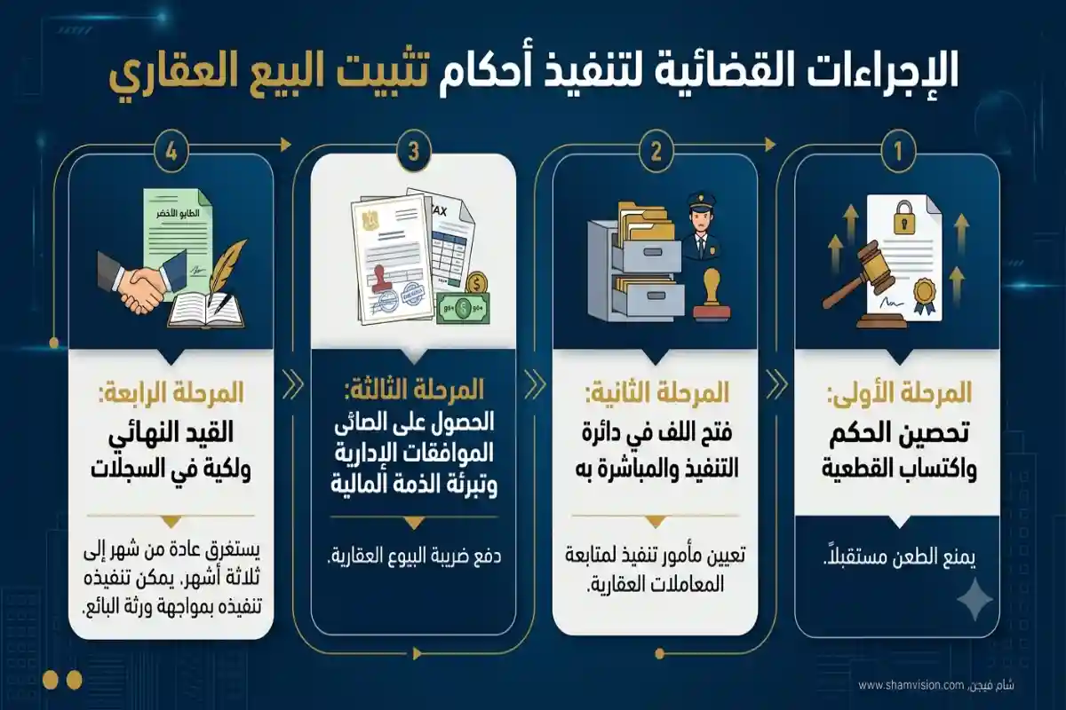 دليل الاستثمار في الأراضي القابلة للبناء في ريف دمشق الإجراءات القضائية لتنفيذ أحكام تثبيت البيع العقاري ل الأراضي القابلة للبناء في ريف دمشق