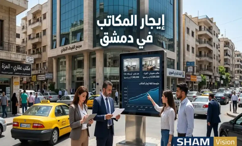 متوسط كلفة إيجار المكاتب في دمشق 2026: تقرير شامل